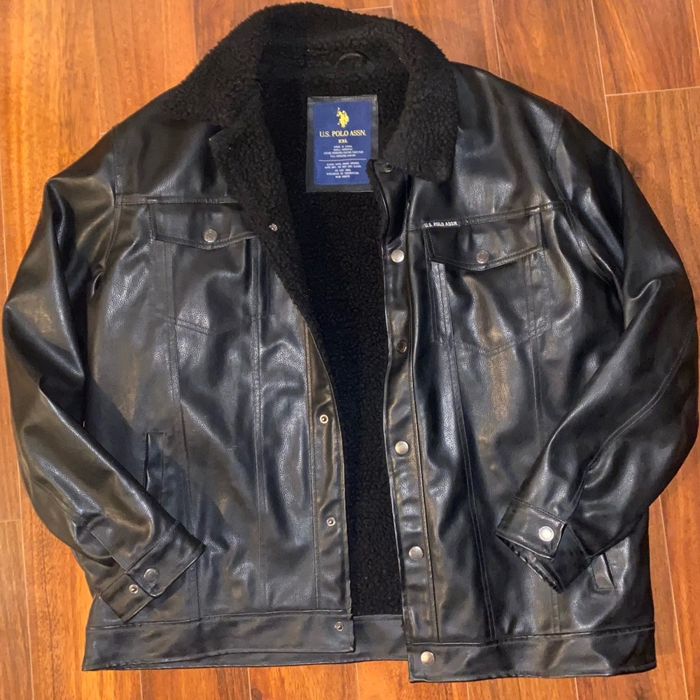 Mens U.S Polo Assn. Leather Jacket